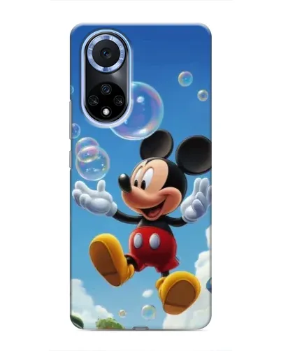 Чехол для Huawei Honor X7b с картинкой «Mickey и мыльные пузыри»