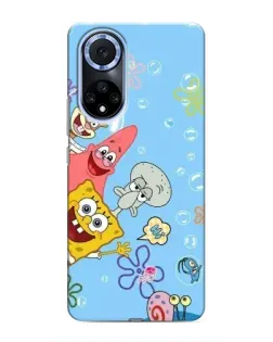 Чехол для Huawei Honor X7b с картинкой «Веселые пузырьки»