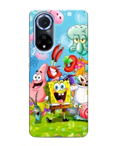 Чехол для Huawei Honor X7b с картинкой «Губка Боб и друзья» Чехол для Huawei Honor X7b с картинкой «Губка Боб и друзья»