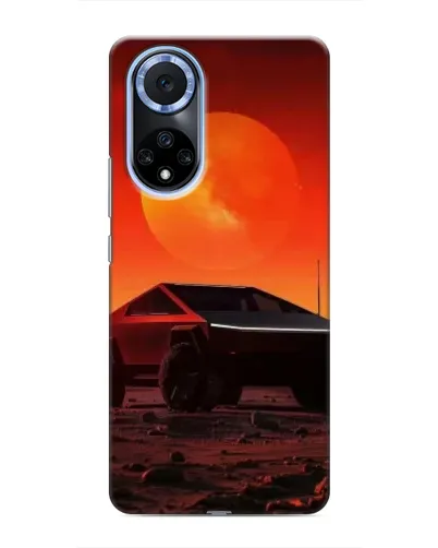 Чехол для Huawei Honor X7b с картинкой «Cybertruck на Марсе»