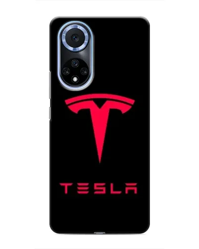 Чехол для Huawei Honor X7b с картинкой «Tesla Red Logo»