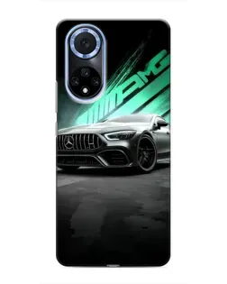 Чехол для Huawei Honor X7b с картинкой «Темный Mercedes AMG»