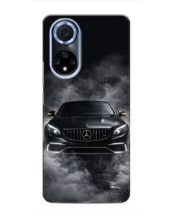Чехол для Huawei Honor X7b с картинкой «Mercedes в дыму»