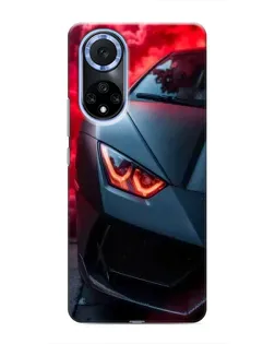Чехол для Huawei Honor X7b с картинкой «Lamborghini красное сияние»