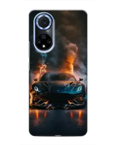 Чехол для Huawei Honor X7b с картинкой «Lamborghini дымная эстетика»