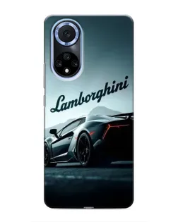 Чехол для Huawei Honor X7b с картинкой «Классическая надпись Lamborghini»