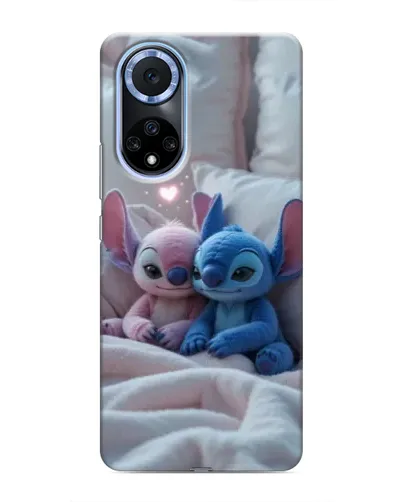 Чехол для Huawei Honor X7b с картинкой «Плюшевые Стич Ангел»