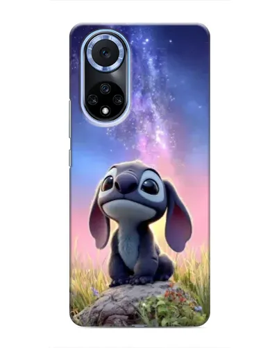 Чехол для Huawei Honor X7b с картинкой «Стич на рассвете»