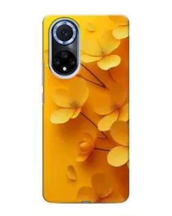 Чехол для Huawei Honor X7b с картинкой «Золотые лепестки»