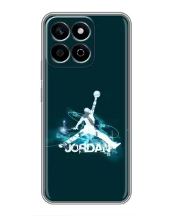 Чехол для Huawei Honor X7c с картинкой «Jordan Blue Fire» Чехол для Huawei Honor X7c с картинкой «Jordan Blue Fire»