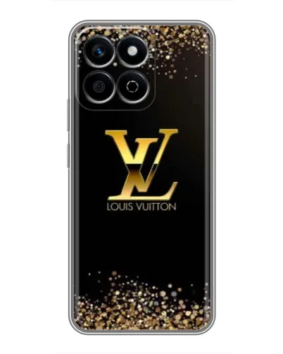 Чехол для Huawei Honor X7c с картинкой «LV — золотые искры»