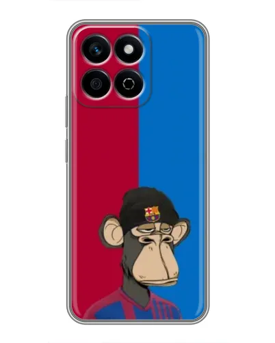 Чехол для Huawei Honor X7c с картинкой «Bored Ape — фанат Барсы»