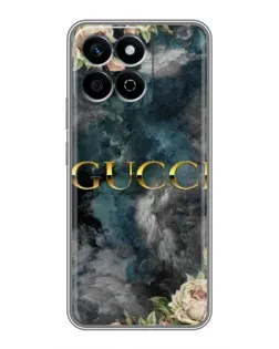 Чехол для Huawei Honor X7c с картинкой «Абстрактные цветы Gucci» Чехол для Huawei Honor X7c с картинкой «Абстрактные цветы Gucci»