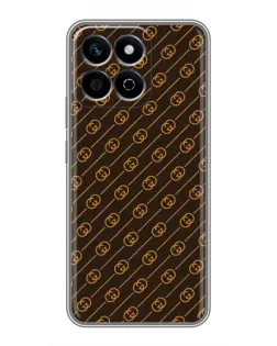 Чехол для Huawei Honor X7c с картинкой «Gucci — золотые диагонали» Чехол для Huawei Honor X7c с картинкой «Gucci — золотые диагонали»