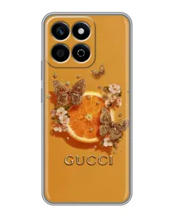 Чехол для Huawei Honor X7c с картинкой «Gucci — золотые бабочки» Чехол для Huawei Honor X7c с картинкой «Gucci — золотые бабочки»