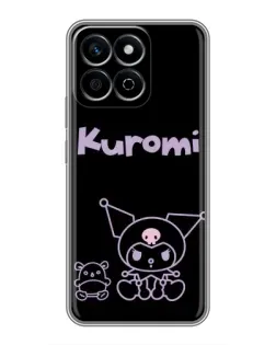 Чехол для Huawei Honor X7c с картинкой «Kuromi — черный минимализм» Чехол для Huawei Honor X7c с картинкой «Kuromi — черный минимализм»