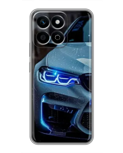 Чехол для Huawei Honor X7c с картинкой «Взгляд BMW с синими фарами»