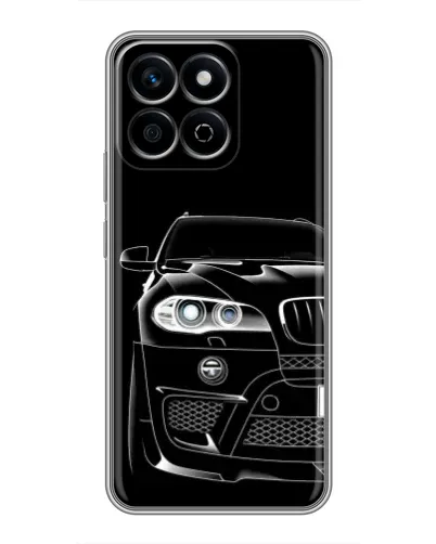 Чехол для Huawei Honor X7c с картинкой «Темный силуэт BMW»