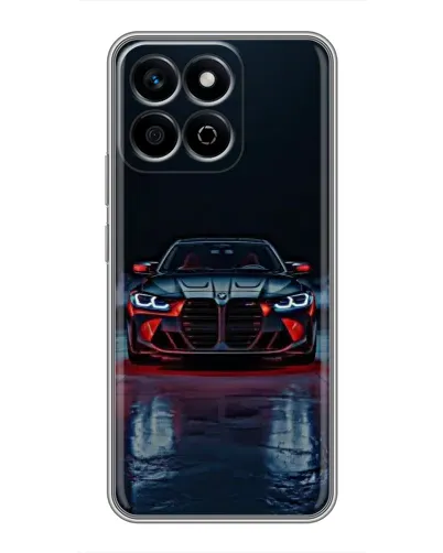Чехол для Huawei Honor X7c с картинкой «BMW на мокрой дороге»