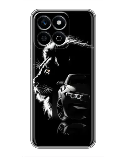 Чехол для Huawei Honor X7c с картинкой «BMW и лев»
