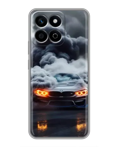 Чехол для Huawei Honor X7c с картинкой «BMW в дыму»
