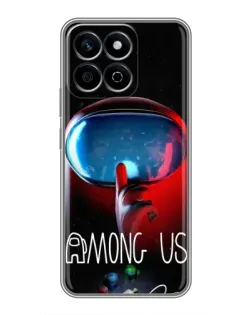 Чехол для Huawei Honor X7c с картинкой «Красный импостер — макро» Чехол для Huawei Honor X7c с картинкой «Красный импостер — макро»