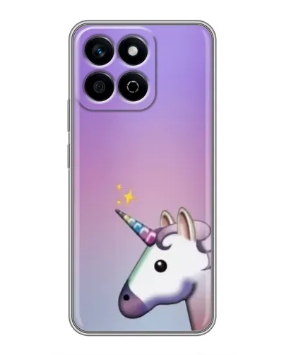 Чехол для Huawei Honor X7c с картинкой «Единорог градиент»