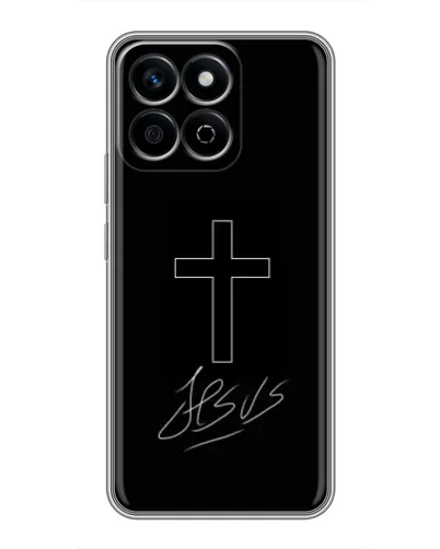 Чехол для Huawei Honor X7c с картинкой «Графический крест Jesus» Чехол для Huawei Honor X7c с картинкой «Графический крест Jesus»