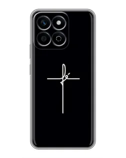 Чехол для Huawei Honor X7c с картинкой «Тонкий крест»