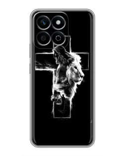 Чехол для Huawei Honor X7c с картинкой «Сияющий крест Jesus»