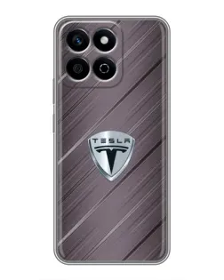 Чохол для Huawei Honor X7c з картинкою «Металева текстура Tesla»