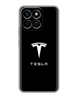 Чохол для Huawei Honor X7c з картинкою «Tesla White Logo»