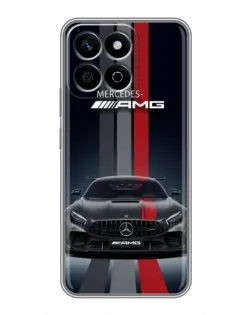 Чехол для Huawei Honor X7c с картинкой «Mercedes — белый карбон» Чехол для Huawei Honor X7c с картинкой «Mercedes — белый карбон»