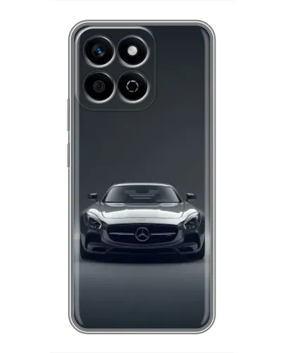 Чехол для Huawei Honor X7c с картинкой «Mercedes на черном»