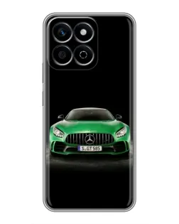 Чехол для Huawei Honor X7c с картинкой «Mercedes — неоновый лого» Чехол для Huawei Honor X7c с картинкой «Mercedes — неоновый лого»