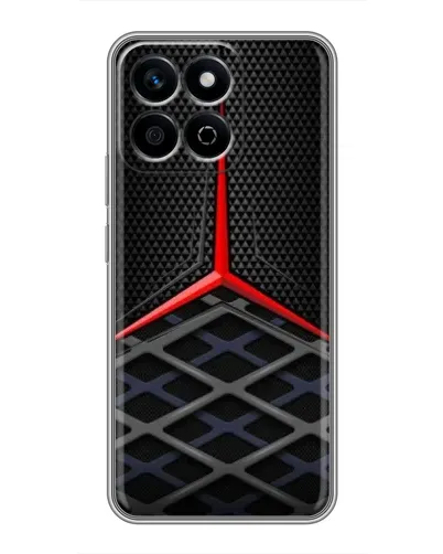 Чехол для Huawei Honor X7c с картинкой «Mercedes Carbon Grid»