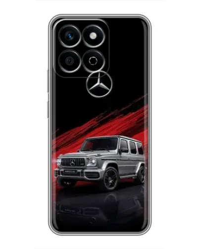 Чехол для Huawei Honor X7c с картинкой «Mercedes G-Class красный»