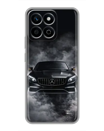 Чехол для Huawei Honor X7c с картинкой «Mercedes в дыму»