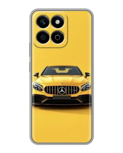 Чехол для Huawei Honor X7c с картинкой «Желтый Mercedes GT»