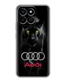 Чехол для Huawei Honor X7c с картинкой «Пантера и Audi»