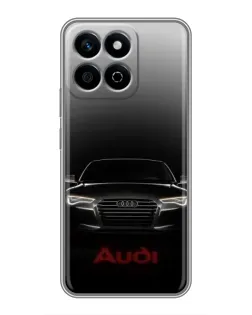 Чехол для Huawei Honor X7c с картинкой «Audi — градиентный контур»