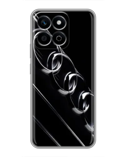 Чехол для Huawei Honor X7c с картинкой «Audi — абстрактные кольца»