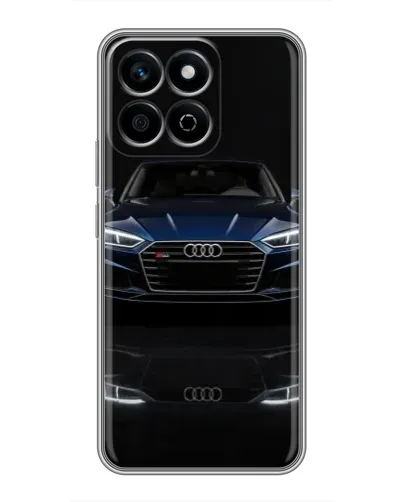 Чехол для Huawei Honor X7c с картинкой «Audi — ночное отражение»