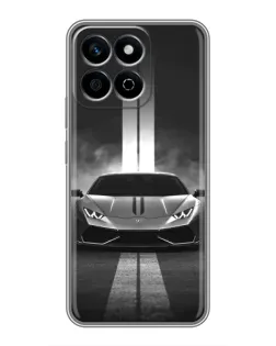 Чехол для Huawei Honor X7c с картинкой «Lamborghini симметрия дорог»