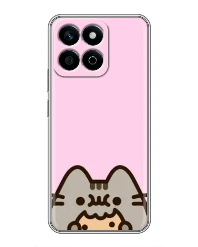 Чехол для Huawei Honor X7c с картинкой «Pusheen и печенье»