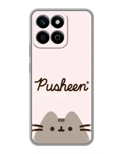 Чехол для Huawei Honor X7c с картинкой «Pusheen логотип»