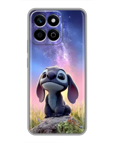 Чехол для Huawei Honor X7c с картинкой «Стич на рассвете»