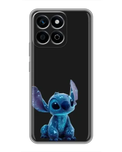 Чехол для Huawei Honor X7c с картинкой «Стич на черном»