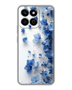 Чехол для Huawei Honor X7c с картинкой «Голубой цветочный каскад» Чехол для Huawei Honor X7c с картинкой «Голубой цветочный каскад»
