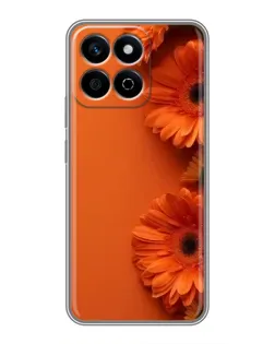 Чехол для Huawei Honor X7c с картинкой «Оранжевые герберы» Чехол для Huawei Honor X7c с картинкой «Оранжевые герберы»